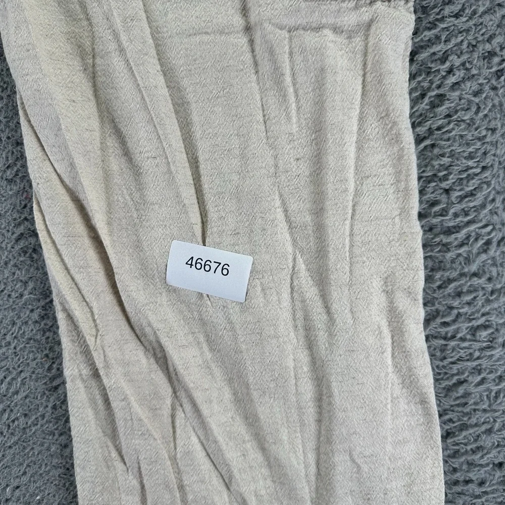 VTG Hollister‎ Pant Womens L Beige Cargo Straight Utility Workwear Baggy Stretch